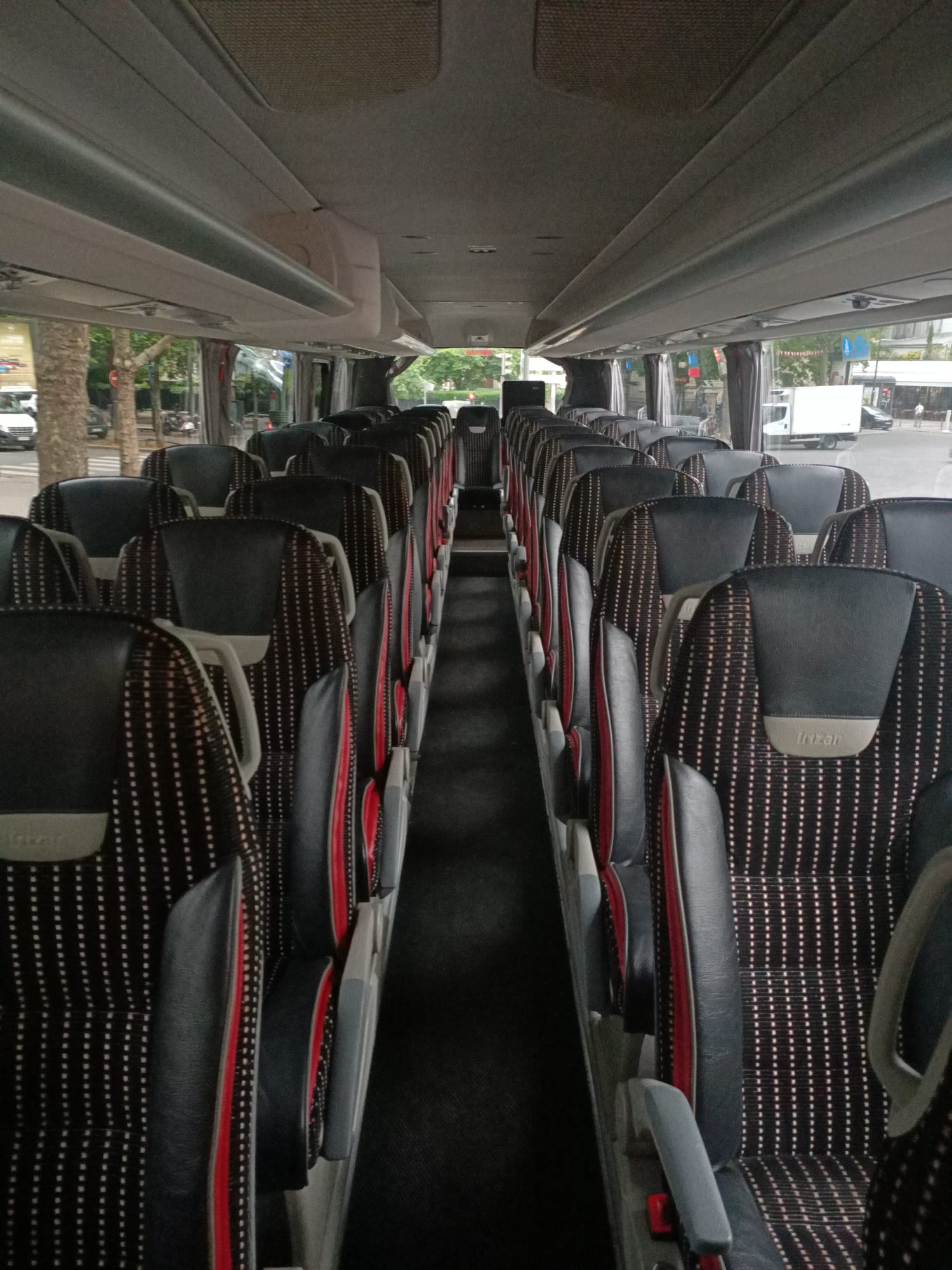 Coach interior luxury seats